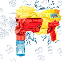 2 In 1 Water And Bubble Gun, Dual-Function Water Squirt Gun With Bubble Fluid, F - £20.83 GBP
