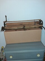 Antique Large Wood and Cast Iron Roller - €46,50 EUR Antique Large Wood and Cast Iron Roller - €46,50 EUR