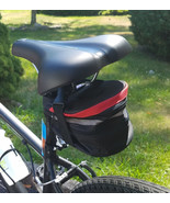 Clutch Bike Saddle Bag Bicycle Bag Storage Cycling Expandable Zippered - £10.07 GBP