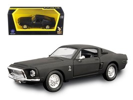 1968 Ford Mustang Shelby GT500 KR Matt Black 1/43 Diecast Model Car by Road Sign - €43,06 EUR