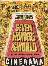 Seven Wonders of the World CINERAMA Souvenir Book Lowell Thomas 1956 - $11.88