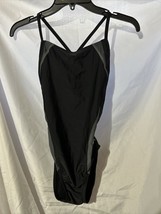 Speedo Pro LT Women&#39;s Swimsuit Onepiece Swimsuit Black/Gray Accent NWOT Size 10 - £19.34 GBP