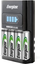 Energizer AA/AAA 1 Hour Charger with 4 AA NiMH Rechargeable Batteries (C... - $63.93