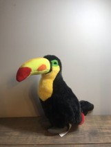 13” FAO Schwarz Toys R Us - Tropical TOUCAN Bird Plush Stuffed Animal - £11.72 GBP