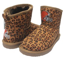 Cleveland Browns NFL Licensed Womens Leopard Print Bling Boot by Love Cu... - £32.53 GBP