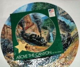 Above the Canyon 500 Pc Puzzle Train Locomotive Round Ted Xaras Artwork - £21.41 GBP