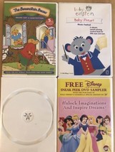 Lot Of 4 Kids DVD's Berenstain Bears Baby Einstein Shakespeare Mozart Disney Pri - $7.59