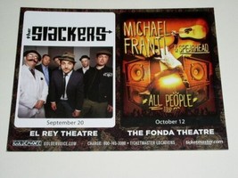 The Slackers Concert Promo Card 2013 El Rey Theatre Michael Franti Spear... - $19.99
