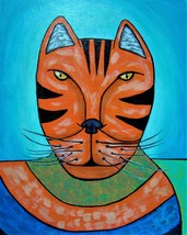 Painting Cat Original Signed Art Espionage Deep State MI6 Spy Cats Carla Dancey - £29.02 GBP
