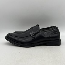 Perry Ellis Clipper RB 3 Mens Black Leather Slip On Loafer Dress Shoes Size 9.5 - £23.34 GBP