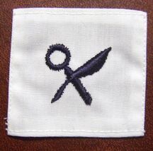 USN STRIKER RATE INSIGNIA INTELLIGENCE SPECIALIST WHITE - $1.19