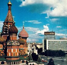 1990 Russian Postcard Moscow Saint Basil&#39;s Cathedral Steeple Cold War E8... - $19.99