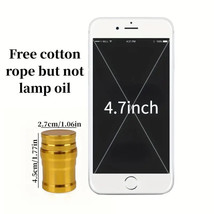 Mini Portable Metal Alcohol Lamp, Outdoor Adventure Safety Alcohol Lamp - $5.87