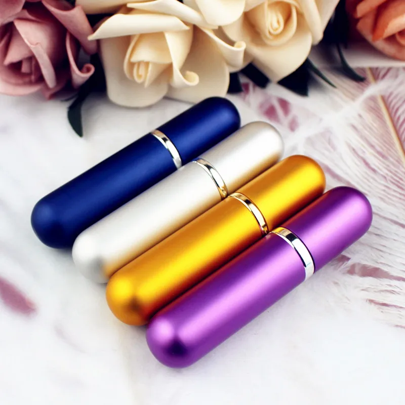 Bottle portable refillable gla bottle empty cosmetic containers travel aluminum perfume thumb200