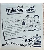 HQZ LIQUID SHAMPOO - PIGTAIL PATTY - 1946 Vintage Print Ad - Glamour - H... - $237.44 MXN