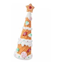 Light Up Pastel Gingerbread Waffle Tree 36&quot; Blow Mold LED Christmas Holiday Time - £83.44 GBP