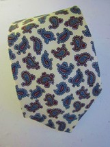 PACO RABANNE PARIS France Silk Twill Ancient Madder Paisley Mens Tie Italy - £11.95 GBP