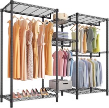 Vipek Classic V6 Wire Garment Rack Heavy Duty Clothes Racks With Shelves... - $181.99