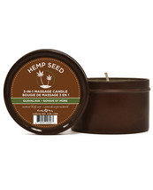 Earthly Body Suntouched Hemp Candle - 6 Oz Round Tin Guavalava - £18.97 GBP