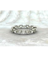 CZ Diamond Heart Shape Ring, 925 Sterling Silver Women&#39;s Band Jewelry - €42,75 EUR