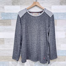Tommy Bahama French Terry Pullover Sweater Gray Cotton Blend Casual Mens... - $34.64