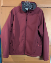 Columbia Softshell Microfiber Womens Jacket XL Purple Full Zip Coat EUC - £25.82 GBP