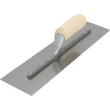 Concrete Finishing Trowel 11 X 4 1/2 In Curved Wood Handle - $34.01 CAD