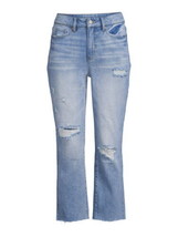 Time and Tru Womens Straight Cropped Jeans Size-8 Color-Light Vintage - £50.68 GBP