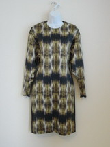 NWT CELINE Black Multi Color Silk Wool Dolman Sleeve Dress 44/12 - £311.83 GBP