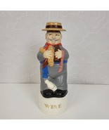 Vintage Hand Painted Alberta&#39;s Ceramic Italian Man Wine Liquor Decanter 12&quot; - $23.03