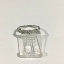 10k White Gold Seven Round Diamonds Wedding Band Ring 0.50ct - $299.00