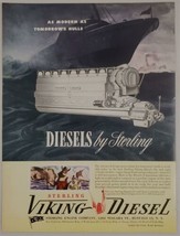 1945 Print Ad Sterling Viking Diesel Marine Engines Buffalo,New York - $20.23