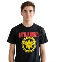 Mad Engine Marvel Captain Marvel Youth/Adult Graphic T-Shirt (Size: 18-20)  - $17.99