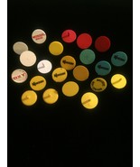 Lot of 22 vintage colorful plastic Golf Ball Markers - $224.64 MXN