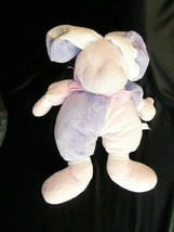 2002 Commonwealth Stuffed Plush Pink Purple Easter Bunny Rabbit 15&quot; - $128.69