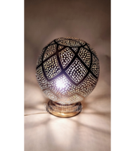 Starlight copper table lamp, Handcrafted lamp, Engraved patterns,Cozy at... - $170.00