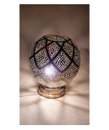 Starlight copper table lamp, Handcrafted lamp, Engraved patterns,Cozy atmospher - $170.00
