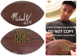 Michael Wilson Signed Football Proof COA Autographed Arizona Cardinals Stanford - £109.61 GBP