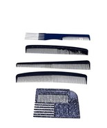 Vintage Hair Combs Lot Foster Grant Unbreakable Fold Up Barber Pick End ... - $19.53