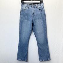 Lularoe Jeans Womens 28 US 6 8 Cropped Kick Flare Hi Rise Blue Denim Tum... - $39.99