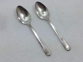 2 Vintage 1881 Rogers Oneida Silverplate Surf Club Teaspoons Tea Spoons ... - £23.31 GBP