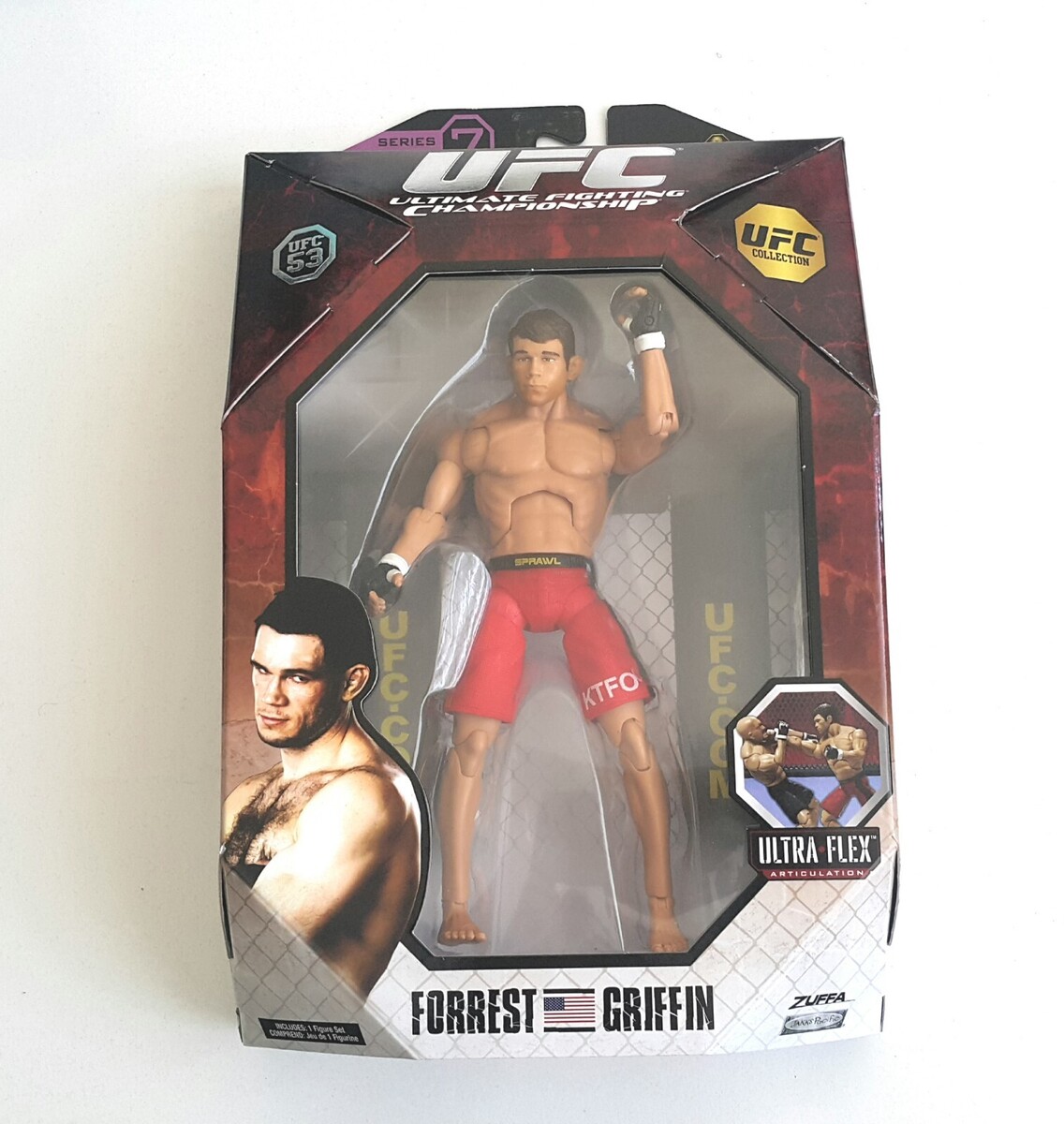 UFC Forrest Griffin Action Figure Cage Wrestler Authentic Fast Delivery - $49.38