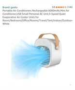 Portable Air Conditioners Rechargeable 6000mAh,Mini Air Conditioner,USB ... - €25,32 EUR