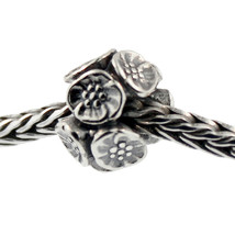 Authentic Trollbeads Sterling Silver 11449 Cherry Blossoms - £19.68 GBP