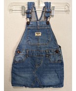 Oshkosh Bgosh Vestback Denim Overalls Skirt Toddler Size 3T Cotton Blend... - £11.23 GBP