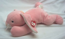 VINTAGE TY 1996 Pillow Pals PINK CARROTS THE BUNNY 9&quot; Plush Stuffed Anim... - $18.32