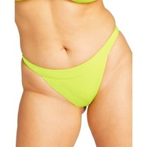 Andie Swim The Banded Cheeky Bikini Bottom Stretch Neon Lemon Green Yellow M - £23.10 GBP