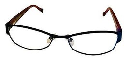 Lucky Brand Womens Ophthalmic Eyeglass Soft Rectangle Black Metal Delila... - £35.96 GBP