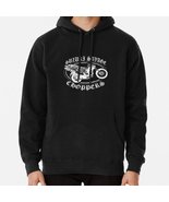 Chopper Motorcycle Suzuki Sava Black Men Classic Hoodie - $34.99