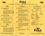 FUSA Fusion Cuisine Menu Wichita Kansas - $14.83